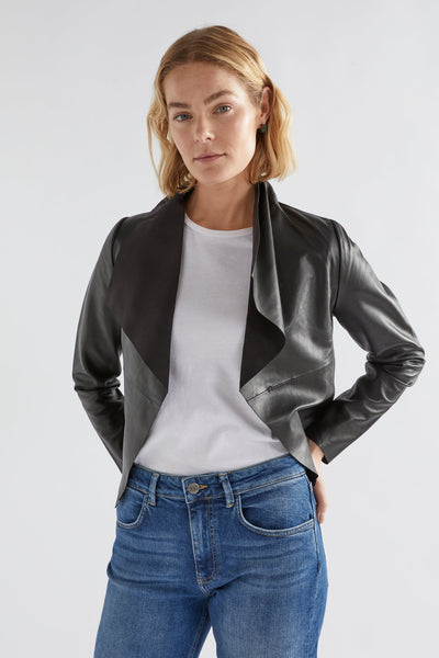 Oasis leather shop jacket sale