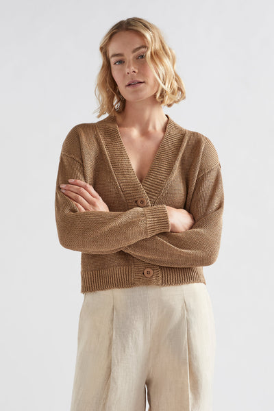 H&m camel clearance cardigan