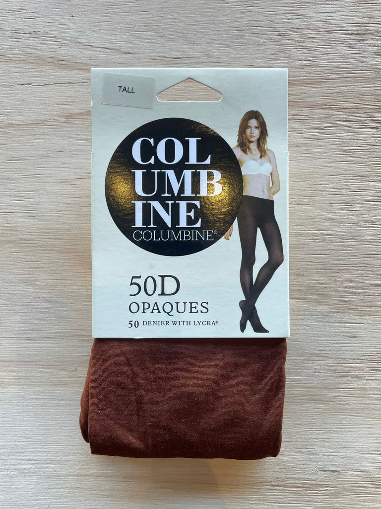 Columbine 50D Opaque Tights - Rust