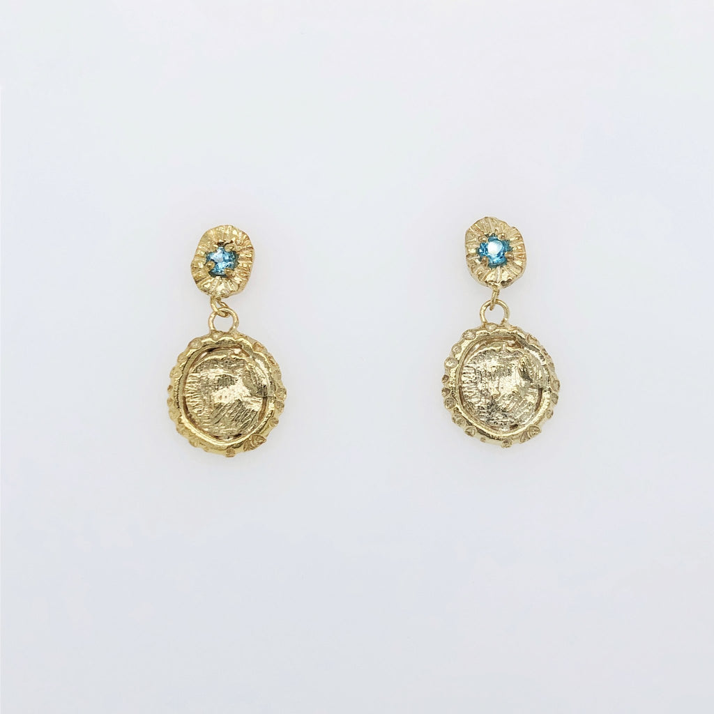 Geneine Honey Royale Portrait Earrings - Gold