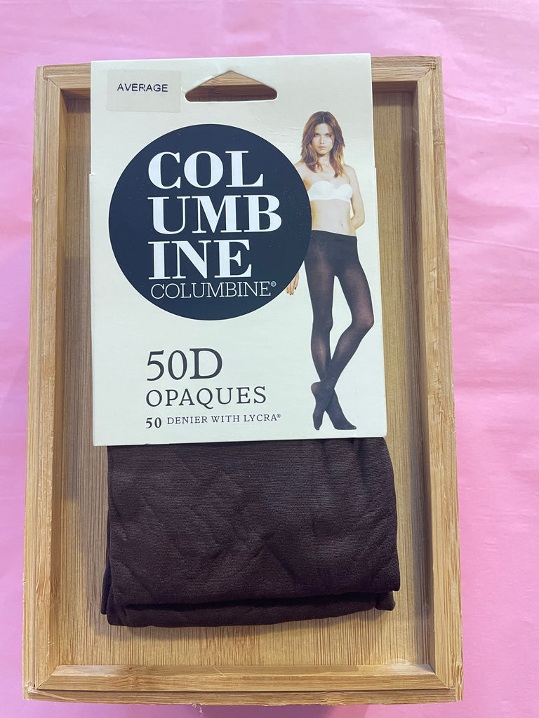 Columbine 50D Opaque Tights - Chocolate