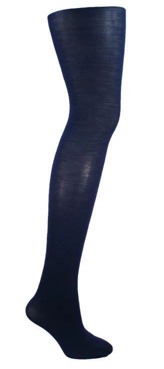 Columbine 70D Superfine Merino Plain Tights - Dark Navy