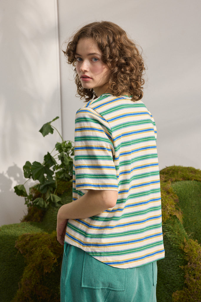 Wolf and Mishka Pippi Tee - Field Stripe