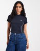 Fred Perry Mock Neck T-Shirt - Navy