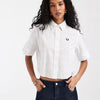 Fred Perry Checkerboard Woven Shirt - White