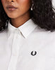 Fred Perry Checkerboard Woven Shirt - White