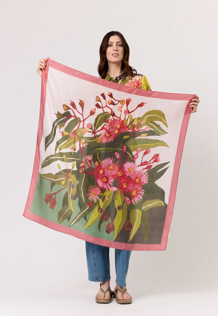 Nancybird Silk Scarf - Flowering Gum