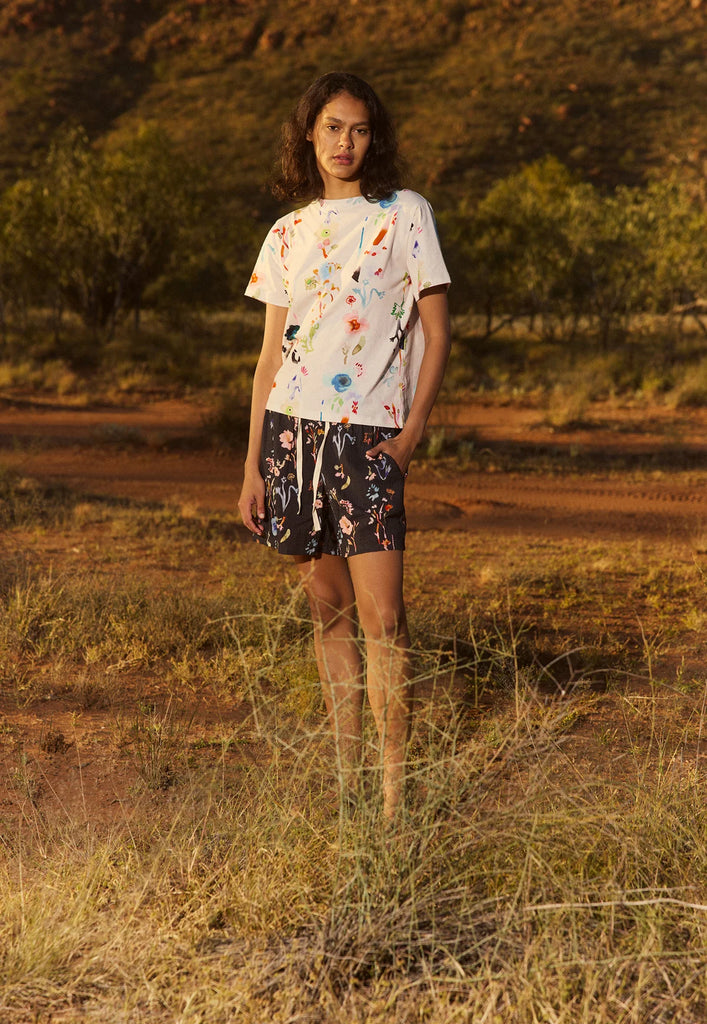 Nancybird Apollo Tee - Watercolour Cream