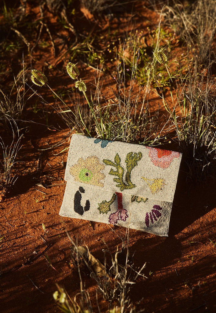 Nancybird Fold Clutch - Watercolour