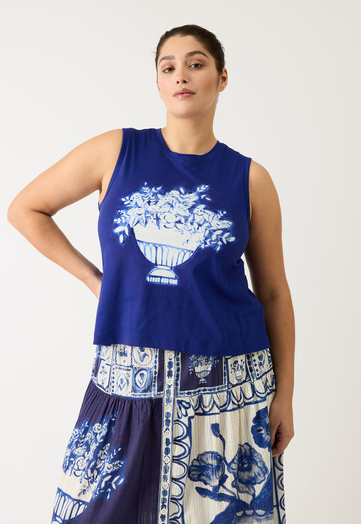 Nancybird Coco Pintuck Skirt - Lyon Tile