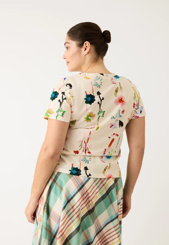 Nancybird Apollo Tee - Watercolour Cream
