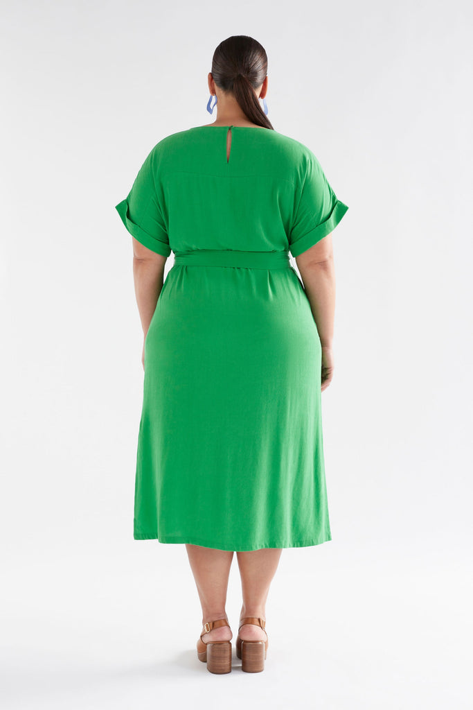 Elk Olyck Midi Dress - Vine Green