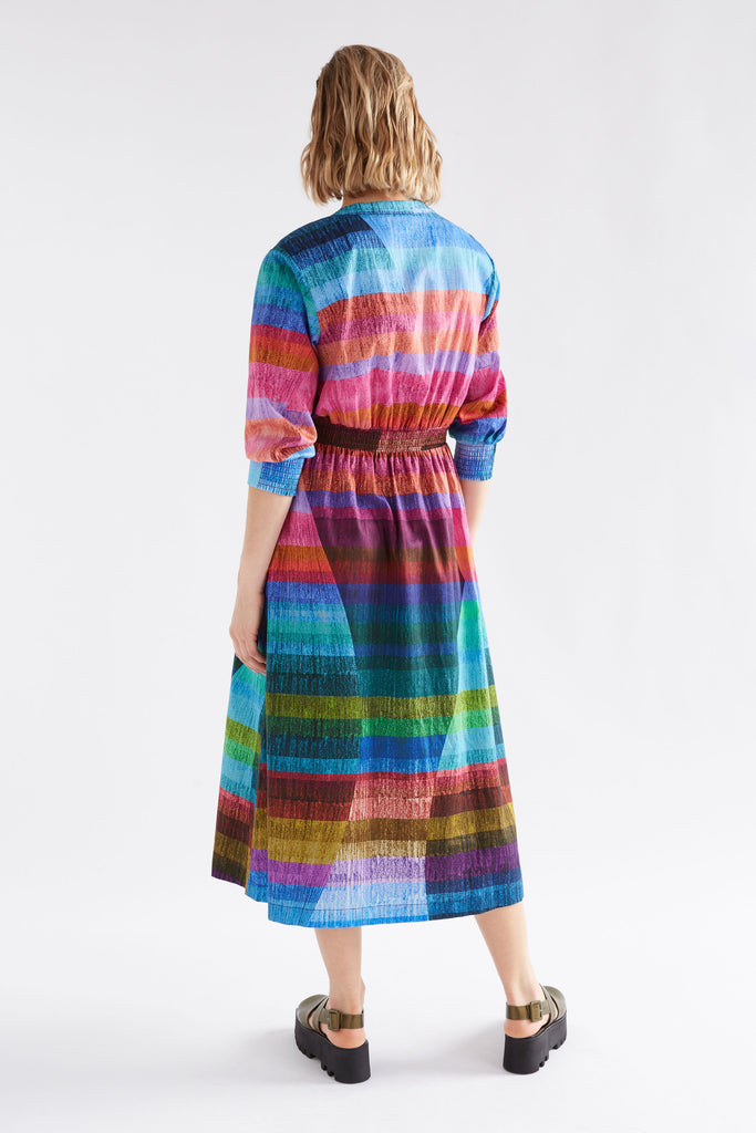 Elk Gia 3/4 Sleeve Shirt Dress - Koma Print