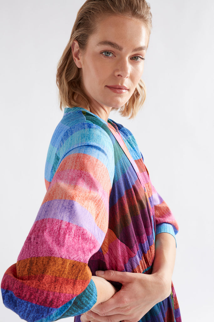 Elk Gia 3/4 Sleeve Shirt Dress - Koma Print