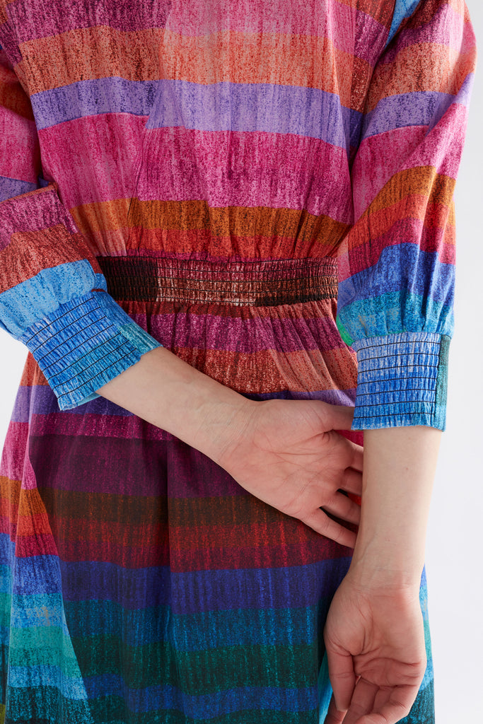 Elk Gia 3/4 Sleeve Shirt Dress - Koma Print