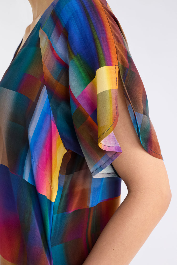 Elk Byde Short Dress - Ekko Print