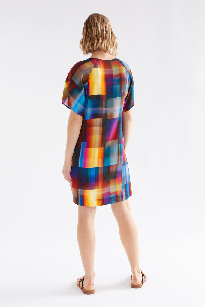 Elk Byde Short Dress - Ekko Print