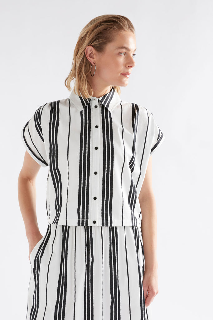 Elk Reza Shirt - Fez Print