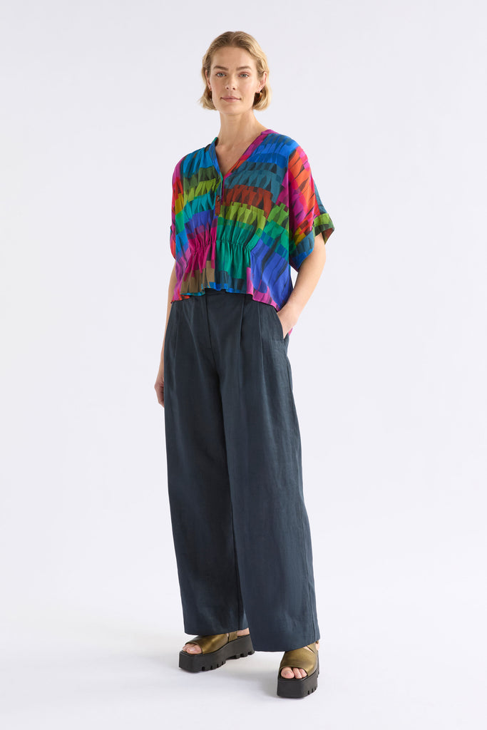 Elk Seka Top - Lind Dark Print