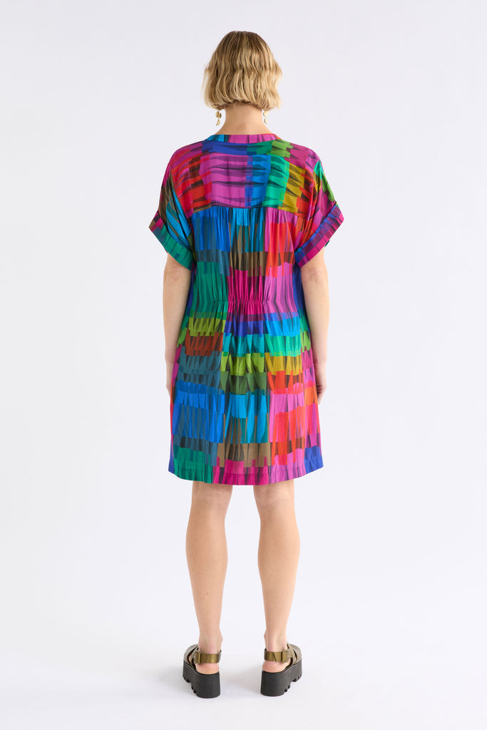 Elk Seka Dress - Lind Dark Print