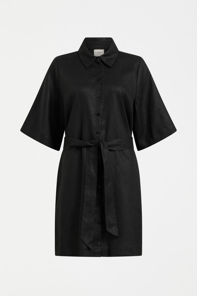 Elk Llinnen Dress - Black