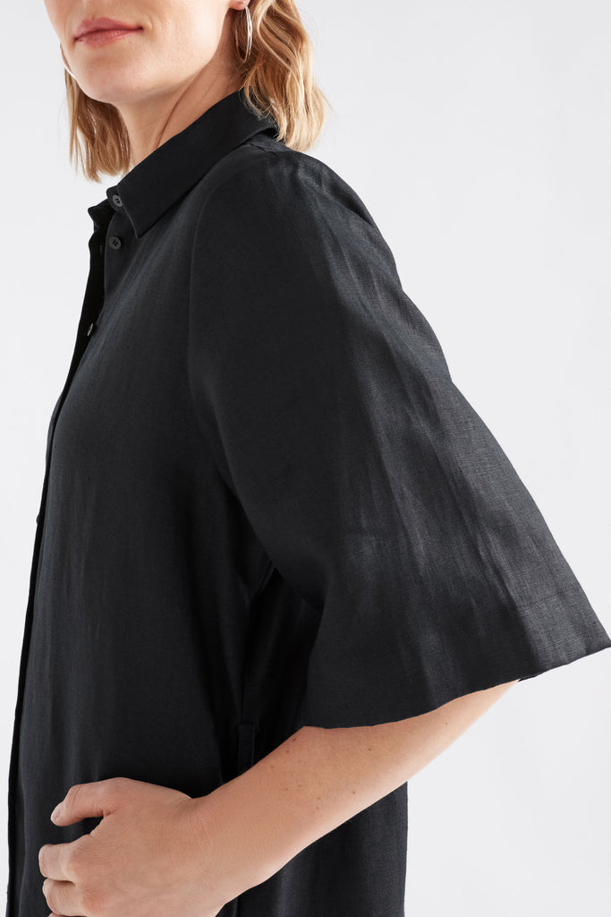 Elk Llinnen Dress - Black