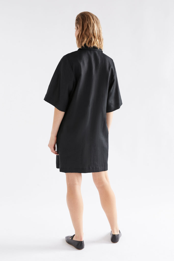 Elk Llinnen Dress - Black