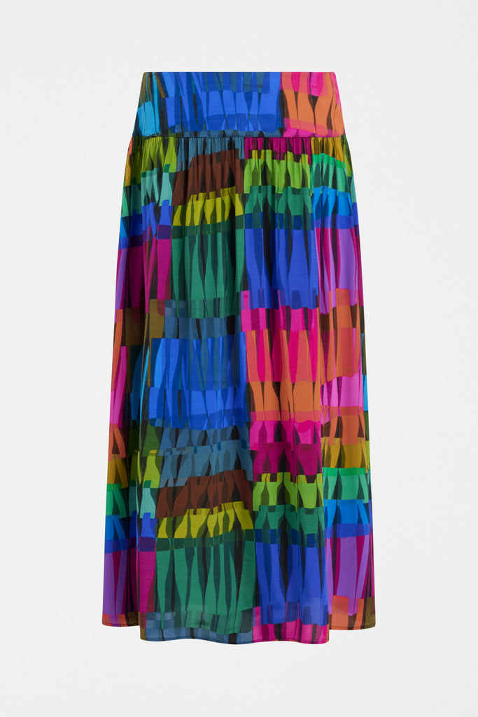 Elk Reva Skirt - Lind Dark Print