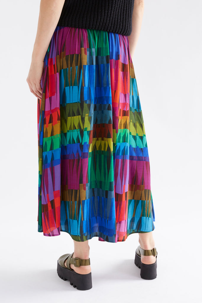 Elk Reva Skirt - Lind Dark Print