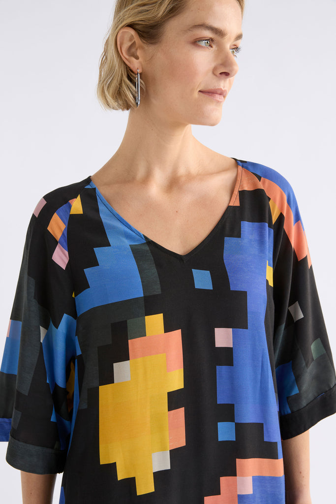 Elk Malo V-Neck Dress - Lucent Print