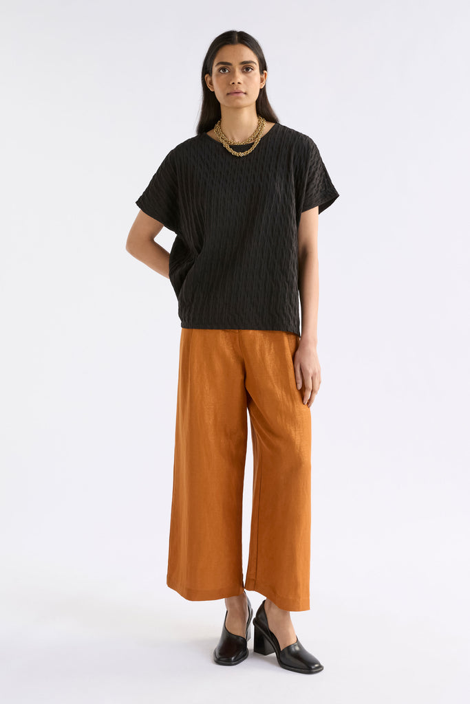 Elk Orta Boxy T-Shirt - Black