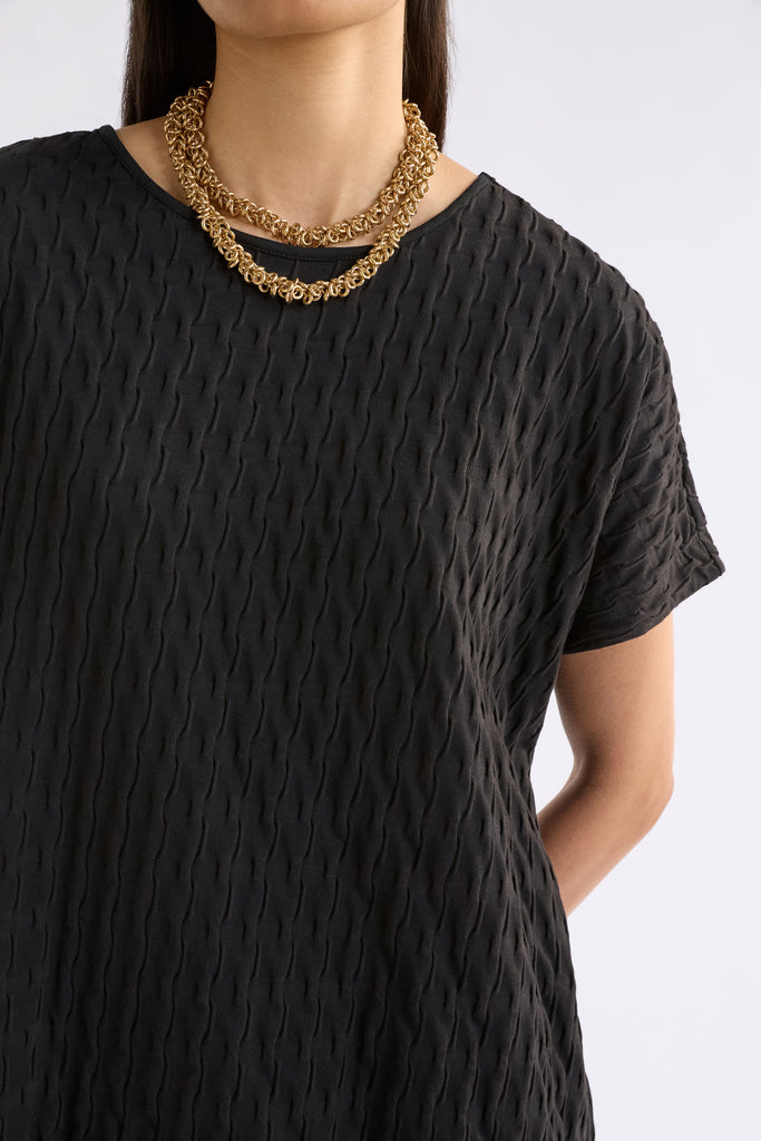 Elk Orta Boxy T-Shirt - Black