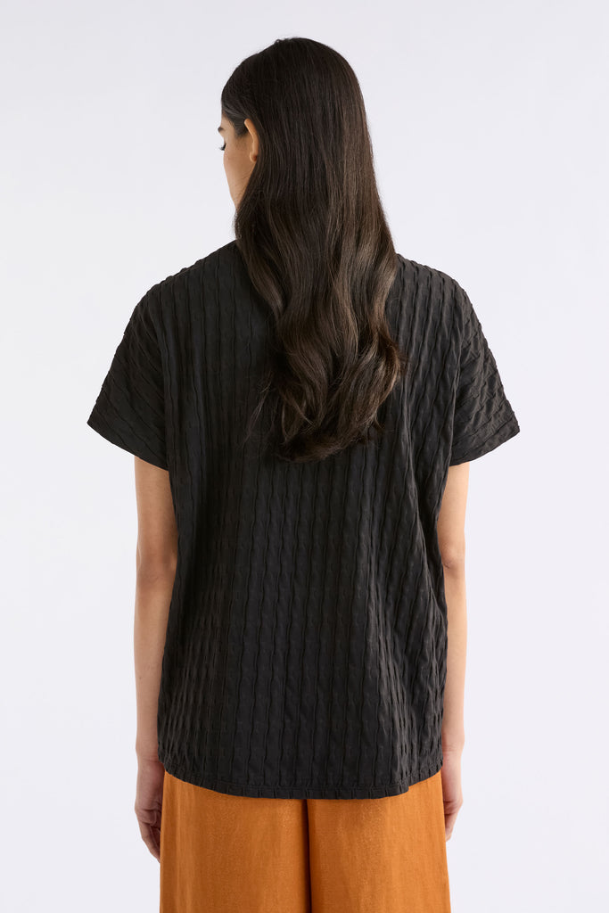 Elk Orta Boxy T-Shirt - Black
