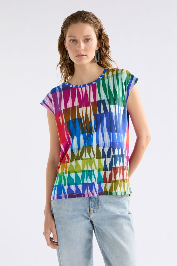 Elk Anden Tee - Lind Light Print