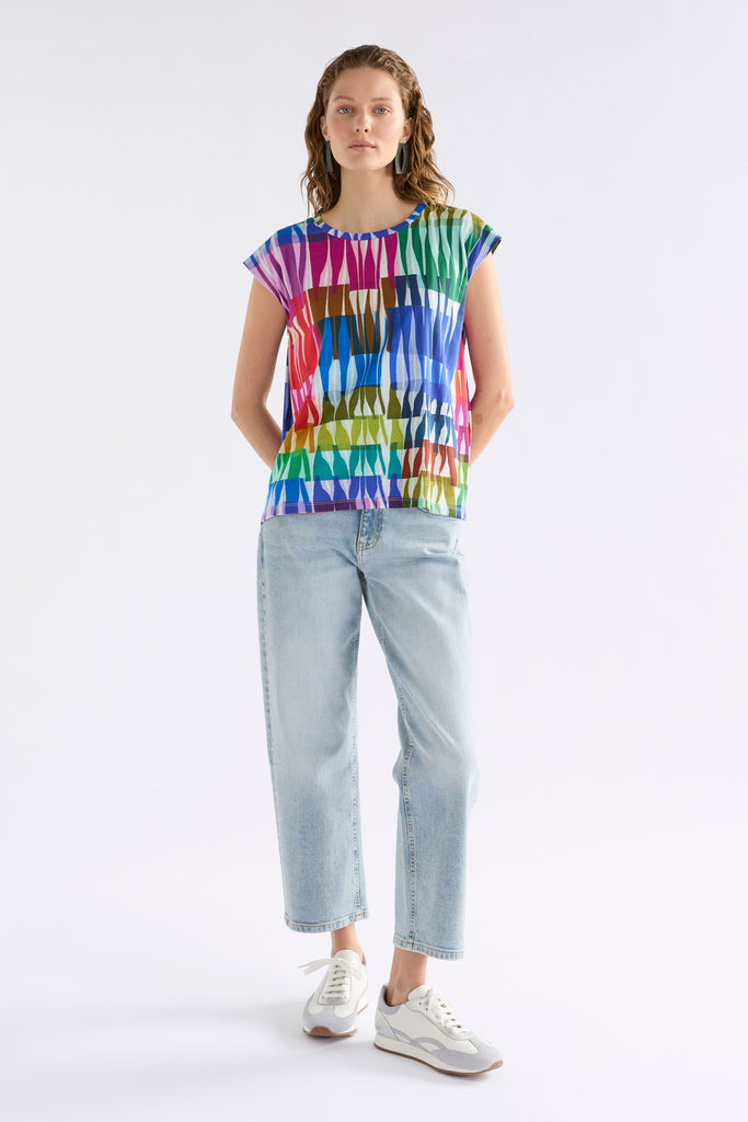 Elk Anden Tee - Lind Light Print
