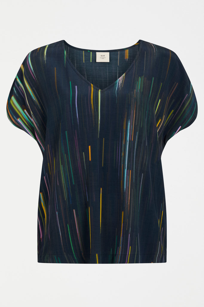 Elk Kayra V-Neck Top - Alinea Print