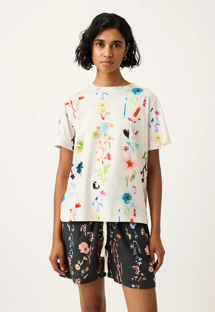 Nancybird Apollo Tee - Watercolour Cream