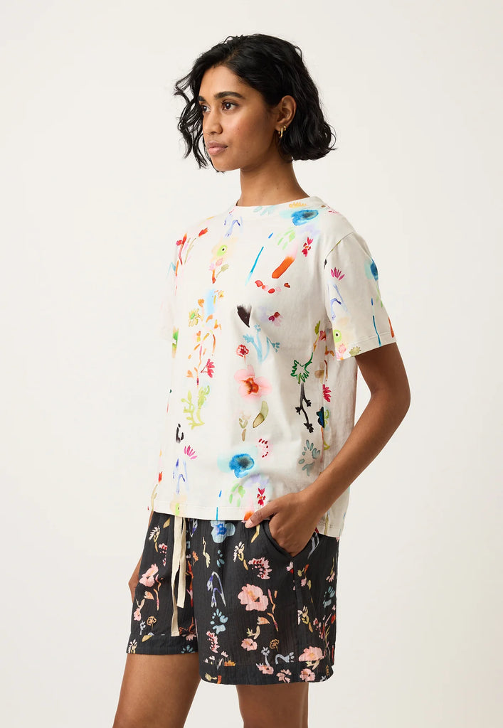 Nancybird Apollo Tee - Watercolour Cream