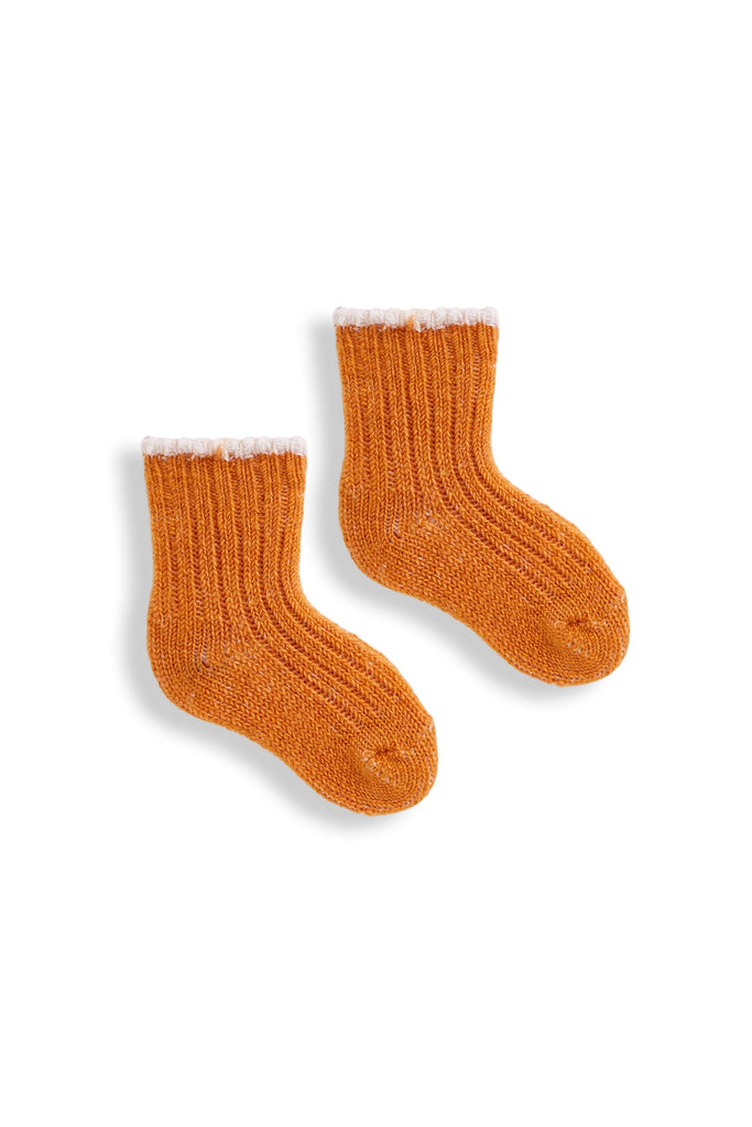 Lisa B Wool Cashmere Baby Socks - Tipped
