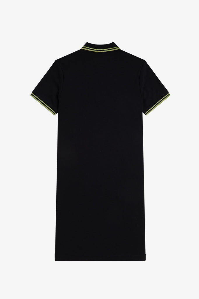 Fred Perry Twin Tipped Dress - Black/Metallic Tennis Ball