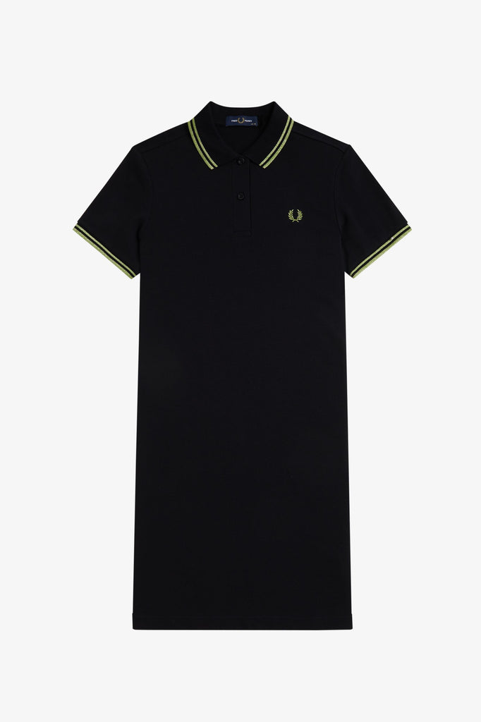 Fred Perry Twin Tipped Dress - Black/Metallic Tennis Ball