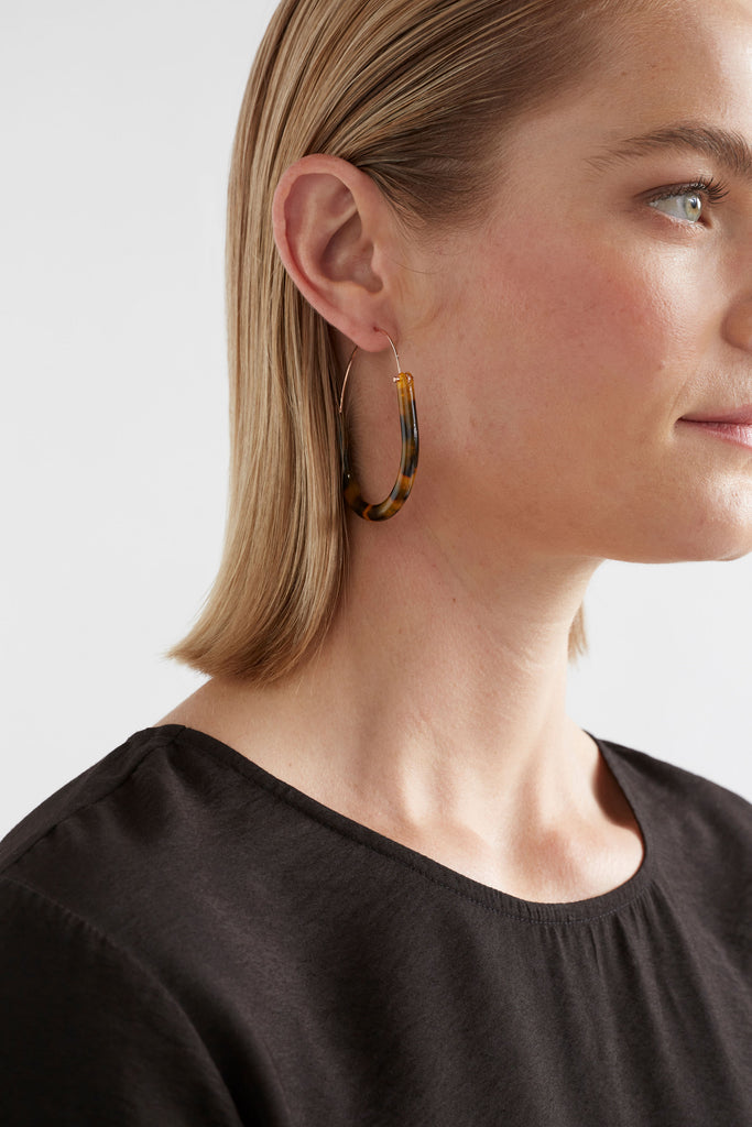 Elk Aki Hoop Earring - Halcyon