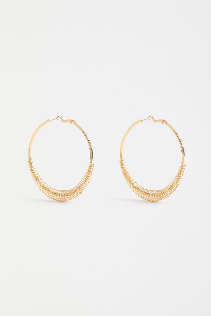 Elk Solf Metallic Hoop Earring