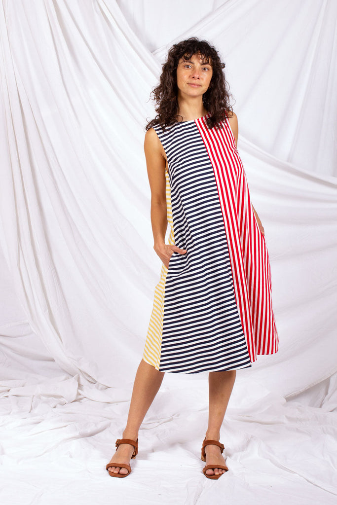 Kindling Eden Dress - Stripe Splice