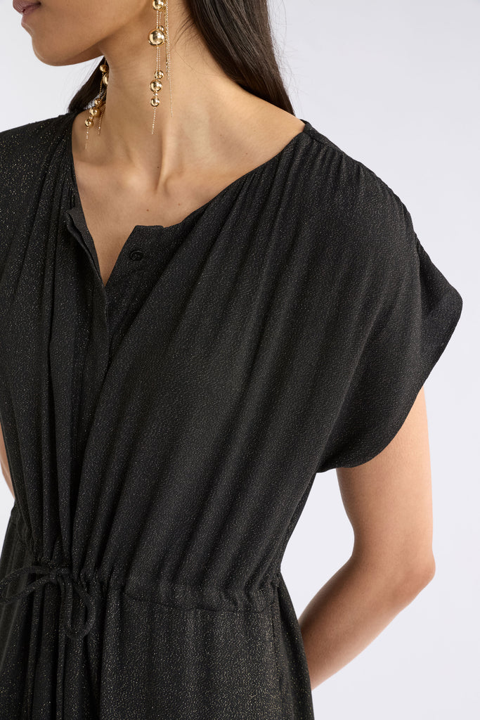 Elk Kash Dress - Black/Gold