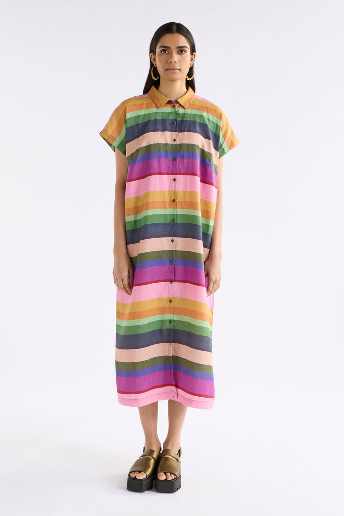 Elk Tilko Shirt Dress - Lysbro Print
