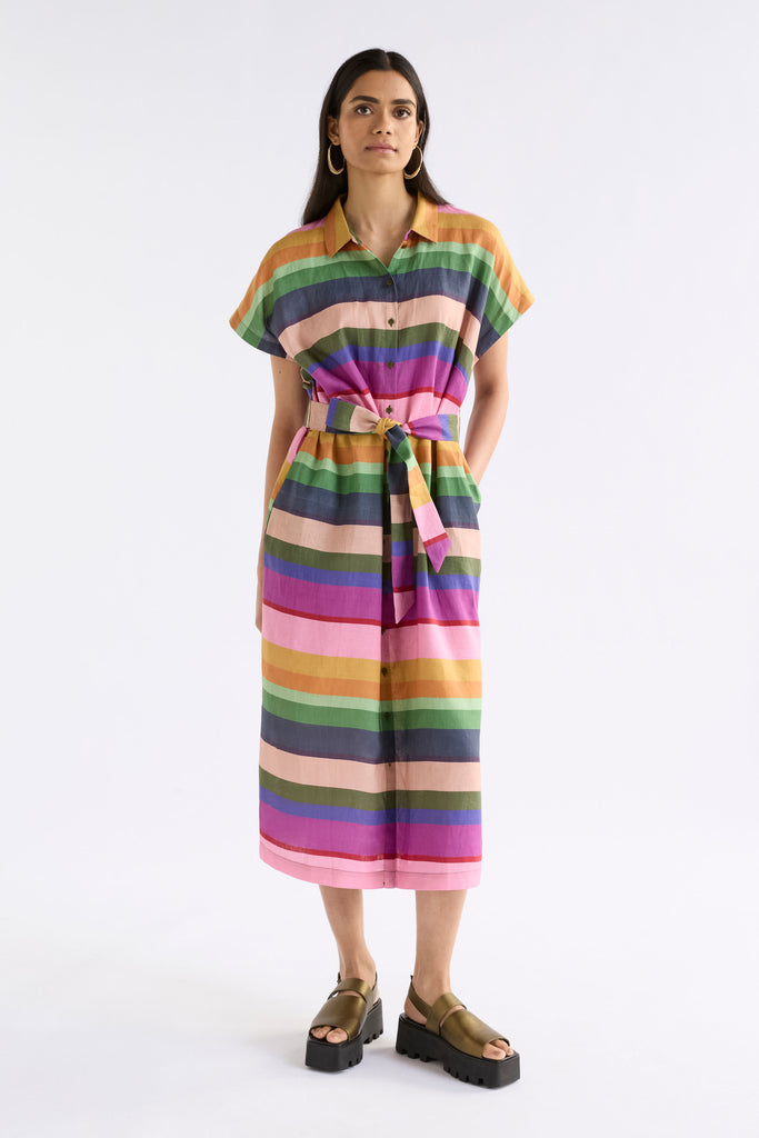 Elk Tilko Shirt Dress - Lysbro Print