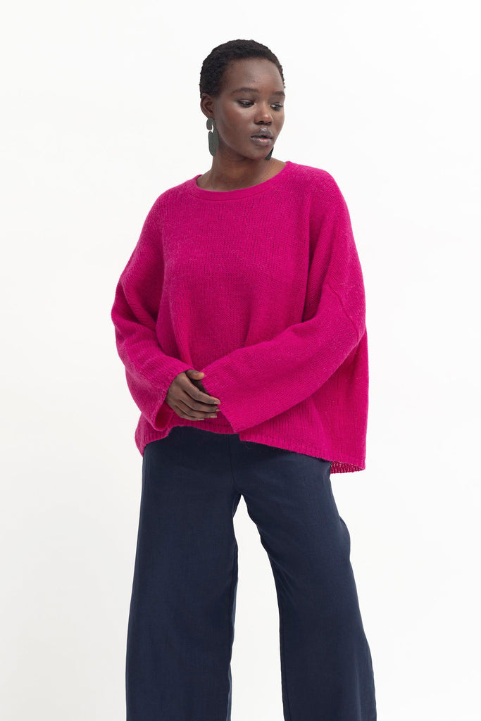 Elk Agna Sweater - Bright Pink