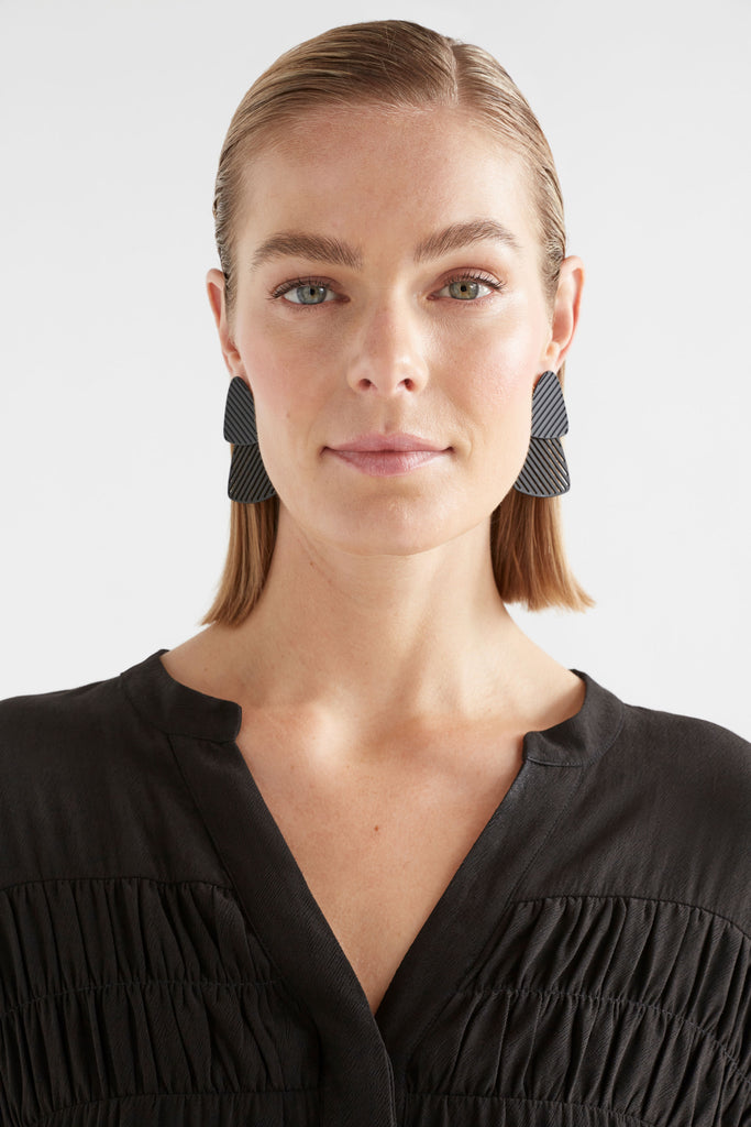 Elk Tri Drop Earring