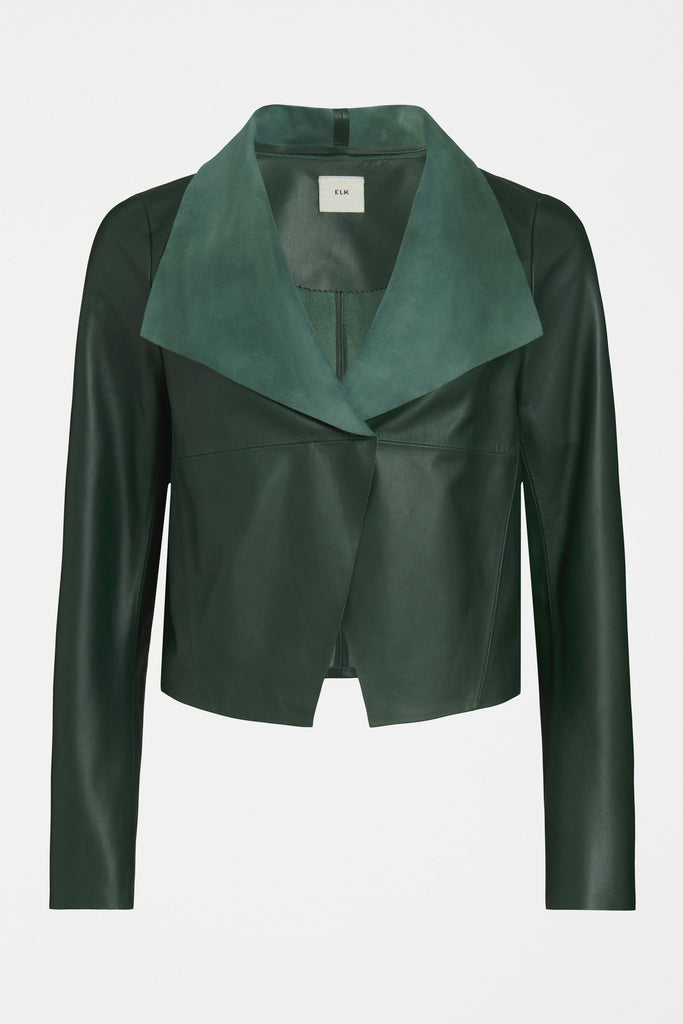 Elk Fine Leather Jacket - Milan Green
